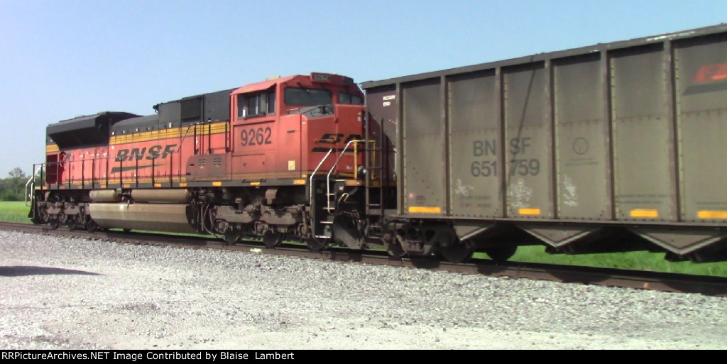 BNSF coal train DPU